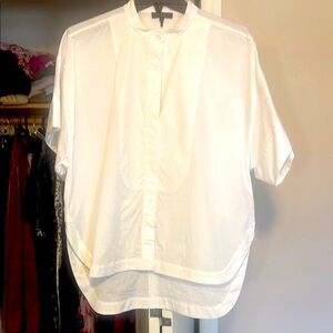 RAG & BONE: White Short Sleeve Blouse/Like New!!❤️